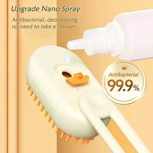 3-In-1 Pet Grooming Spray Brush for Cats and Dogs