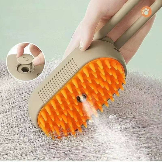 3-In-1 Pet Grooming Spray Brush for Cats and Dogs