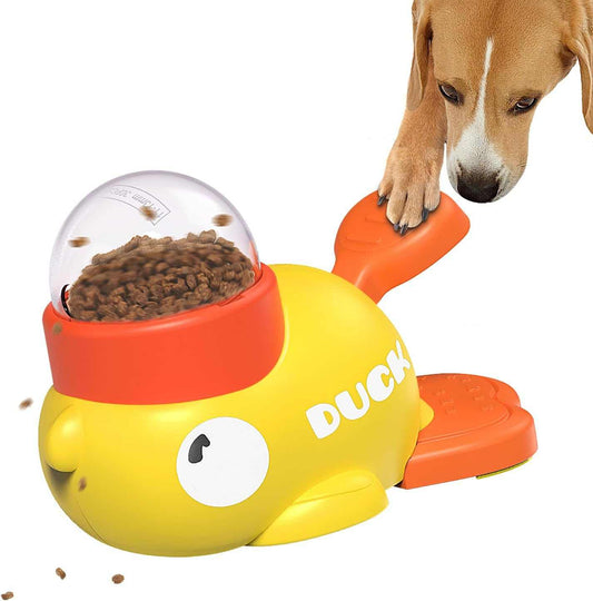 Interactive Dog Treat Dispenser Toy and Food Puzzle Slow Feeder