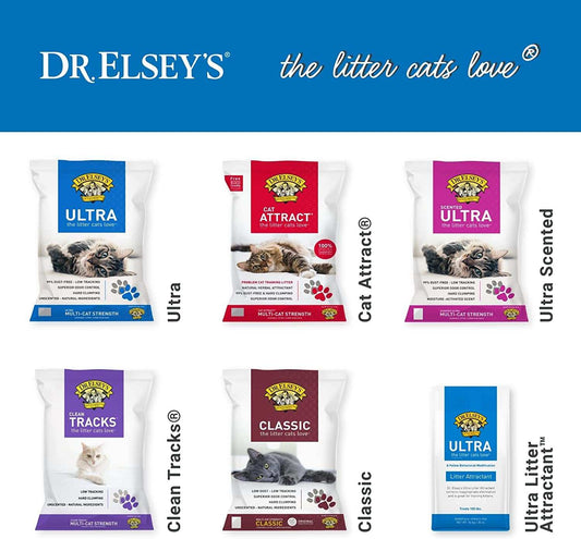 Dr. Elsey's Ultra Premium Clumping Cat Litter, 40 lb Bag (Pack May Vary)