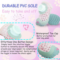Dog Shoes Paw Protectors for Small to Medium Puppies