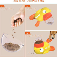 Interactive Dog Treat Dispenser Toy and Food Puzzle Slow Feeder
