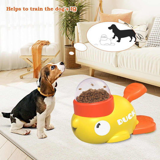 Interactive Dog Treat Dispenser Toy and Food Puzzle Slow Feeder
