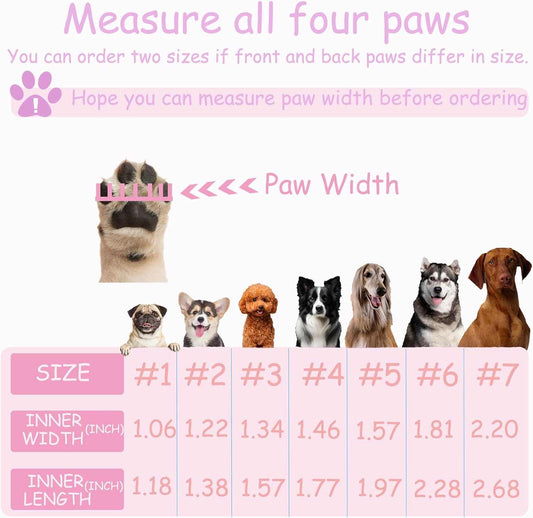 Dog Shoes Paw Protectors for Small to Medium Puppies