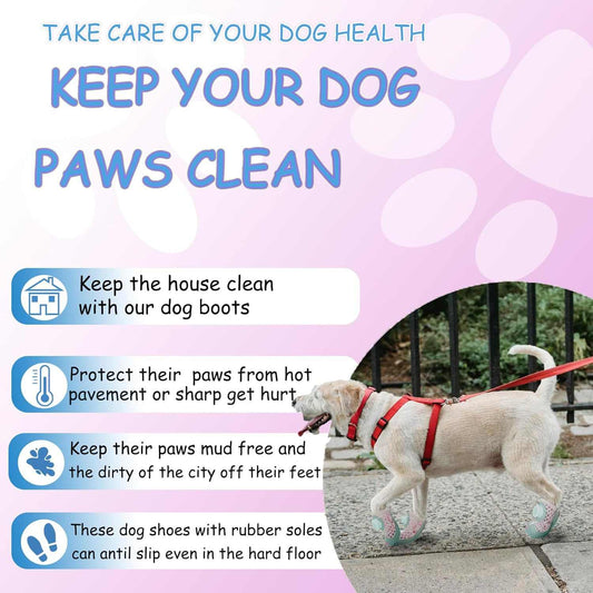 Dog Shoes Paw Protectors for Small to Medium Puppies