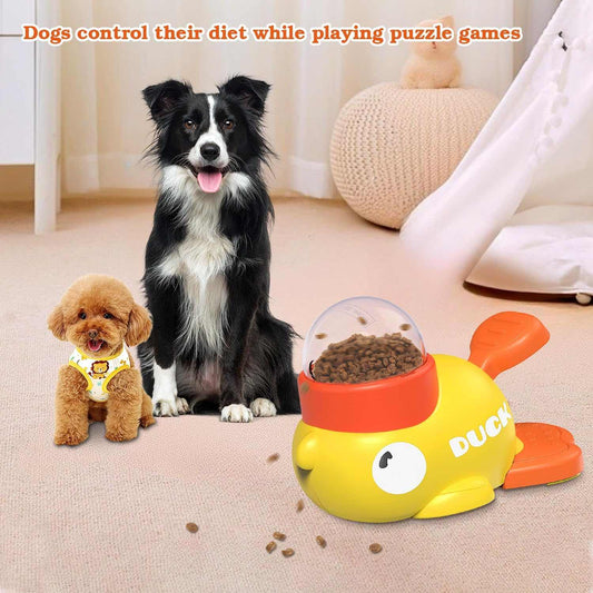 Interactive Dog Treat Dispenser Toy and Food Puzzle Slow Feeder