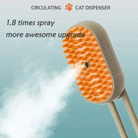 3-In-1 Pet Grooming Spray Brush for Cats and Dogs
