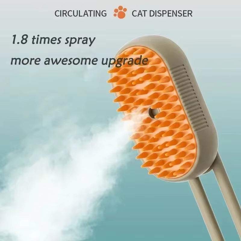 3-In-1 Pet Grooming Spray Brush for Cats and Dogs