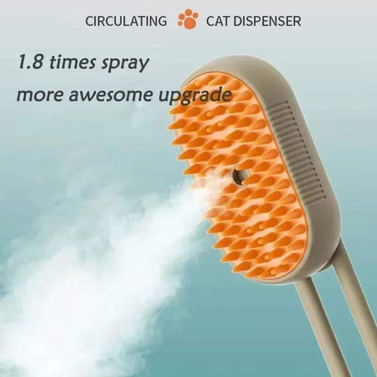 3-In-1 Pet Grooming Spray Brush for Cats and Dogs
