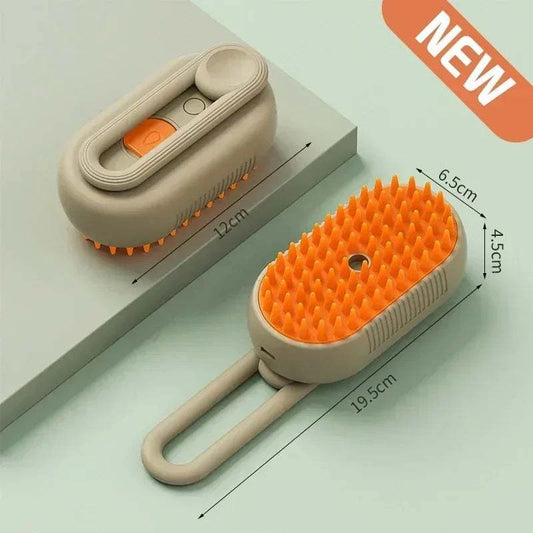 3-In-1 Pet Grooming Spray Brush for Cats and Dogs