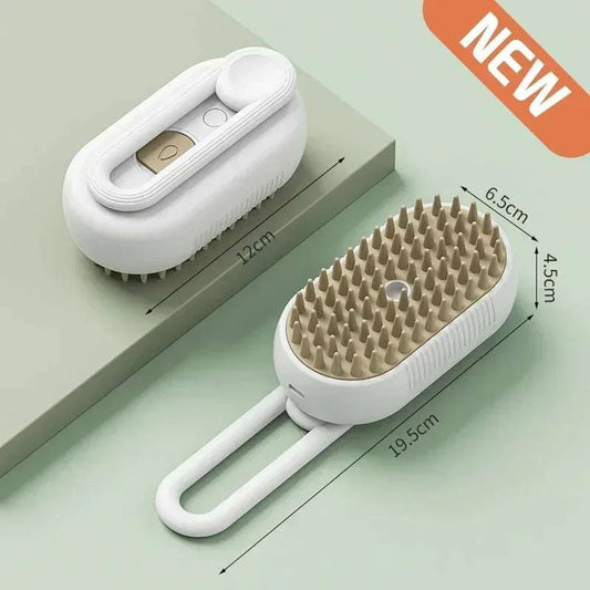 3-In-1 Pet Grooming Spray Brush for Cats and Dogs