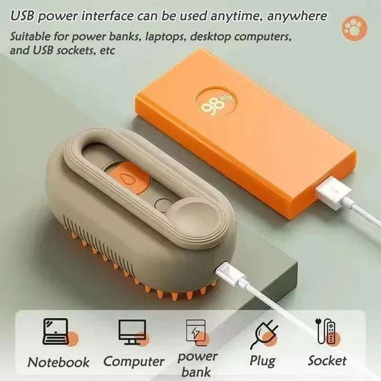 3-In-1 Pet Grooming Spray Brush for Cats and Dogs