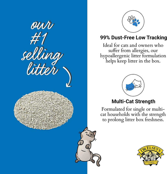 Dr. Elsey's Ultra Premium Clumping Cat Litter, 40 lb Bag (Pack May Vary)