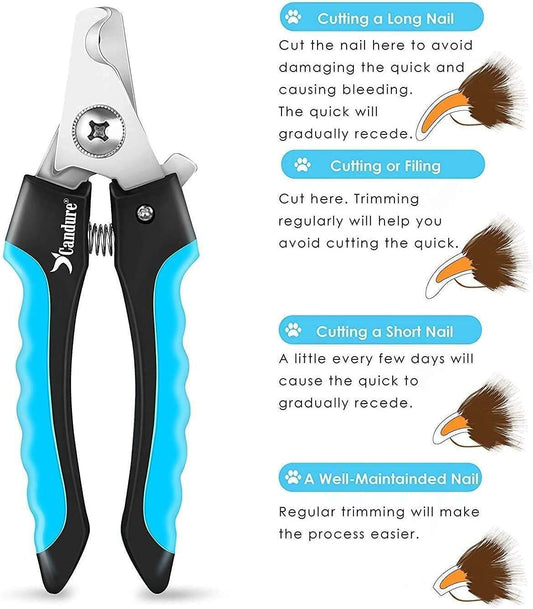Candure Professional Dog Nail Clippers with Safety Lock