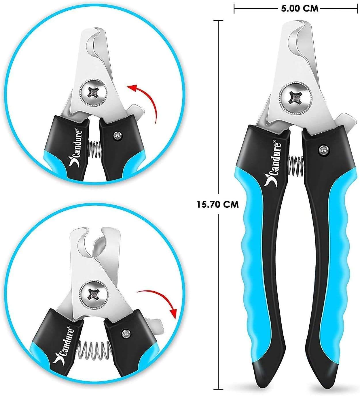 Candure Professional Dog Nail Clippers with Safety Lock